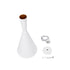GloboStar® SHANGHAI 01026-C Μοντέρνο Κρεμαστό Φωτιστικό Καμπάνα Μονόφωτο 1 x E27 IP20 Λευκό & Χρυσό Μέταλλο - Μ19 x Π19 x Υ38cm - ledmania.gr