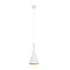 GloboStar® SHANGHAI 01026-C Μοντέρνο Κρεμαστό Φωτιστικό Καμπάνα Μονόφωτο 1 x E27 IP20 Λευκό & Χρυσό Μέταλλο - Μ19 x Π19 x Υ38cm - ledmania.gr