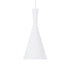GloboStar® SHANGHAI 01026-C Μοντέρνο Κρεμαστό Φωτιστικό Καμπάνα Μονόφωτο 1 x E27 IP20 Λευκό & Χρυσό Μέταλλο - Μ19 x Π19 x Υ38cm - ledmania.gr