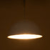 GloboStar® CHIME 01030 Μοντέρνο Κρεμαστό Φωτιστικό Οροφής Μονόφωτο 1 x E27 AC220-240V IP20 - Φ30 x Υ16cm - Λευκό Μεταλλικό Καμπάνα - ledmania.gr