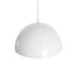 GloboStar® CHIME 01030 Μοντέρνο Κρεμαστό Φωτιστικό Οροφής Μονόφωτο 1 x E27 AC220-240V IP20 - Φ30 x Υ16cm - Λευκό Μεταλλικό Καμπάνα - ledmania.gr
