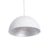 GloboStar® CHIME 01030 Μοντέρνο Κρεμαστό Φωτιστικό Οροφής Μονόφωτο 1 x E27 AC220-240V IP20 - Φ30 x Υ16cm - Λευκό Μεταλλικό Καμπάνα - ledmania.gr