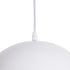 GloboStar® CHIME 01030 Μοντέρνο Κρεμαστό Φωτιστικό Οροφής Μονόφωτο 1 x E27 AC220-240V IP20 - Φ30 x Υ16cm - Λευκό Μεταλλικό Καμπάνα - ledmania.gr