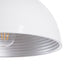 GloboStar® CHIME 01030 Μοντέρνο Κρεμαστό Φωτιστικό Οροφής Μονόφωτο 1 x E27 AC220-240V IP20 - Φ30 x Υ16cm - Λευκό Μεταλλικό Καμπάνα - ledmania.gr