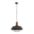 GloboStar® BARN 01045 Vintage Κρεμαστό Φωτιστικό Καμπάνα Μονόφωτο 1 x E27 IP20 Χάλκινο Μέταλλο Μ46 x Π46 x Υ36cm - ledmania.gr