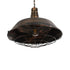 GloboStar® BARN 01045 Vintage Κρεμαστό Φωτιστικό Καμπάνα Μονόφωτο 1 x E27 IP20 Χάλκινο Μέταλλο Μ46 x Π46 x Υ36cm - ledmania.gr