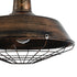 GloboStar® BARN 01045 Vintage Κρεμαστό Φωτιστικό Καμπάνα Μονόφωτο 1 x E27 IP20 Χάλκινο Μέταλλο Μ46 x Π46 x Υ36cm - ledmania.gr