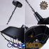 GloboStar® BARN 01048 Vintage Industrial Κρεμαστό Φωτιστικό Οροφής Μονόφωτο 1 x E27 Μαύρο Μεταλλικό Καμπάνα Φ46 x Y25cm - ledmania.gr