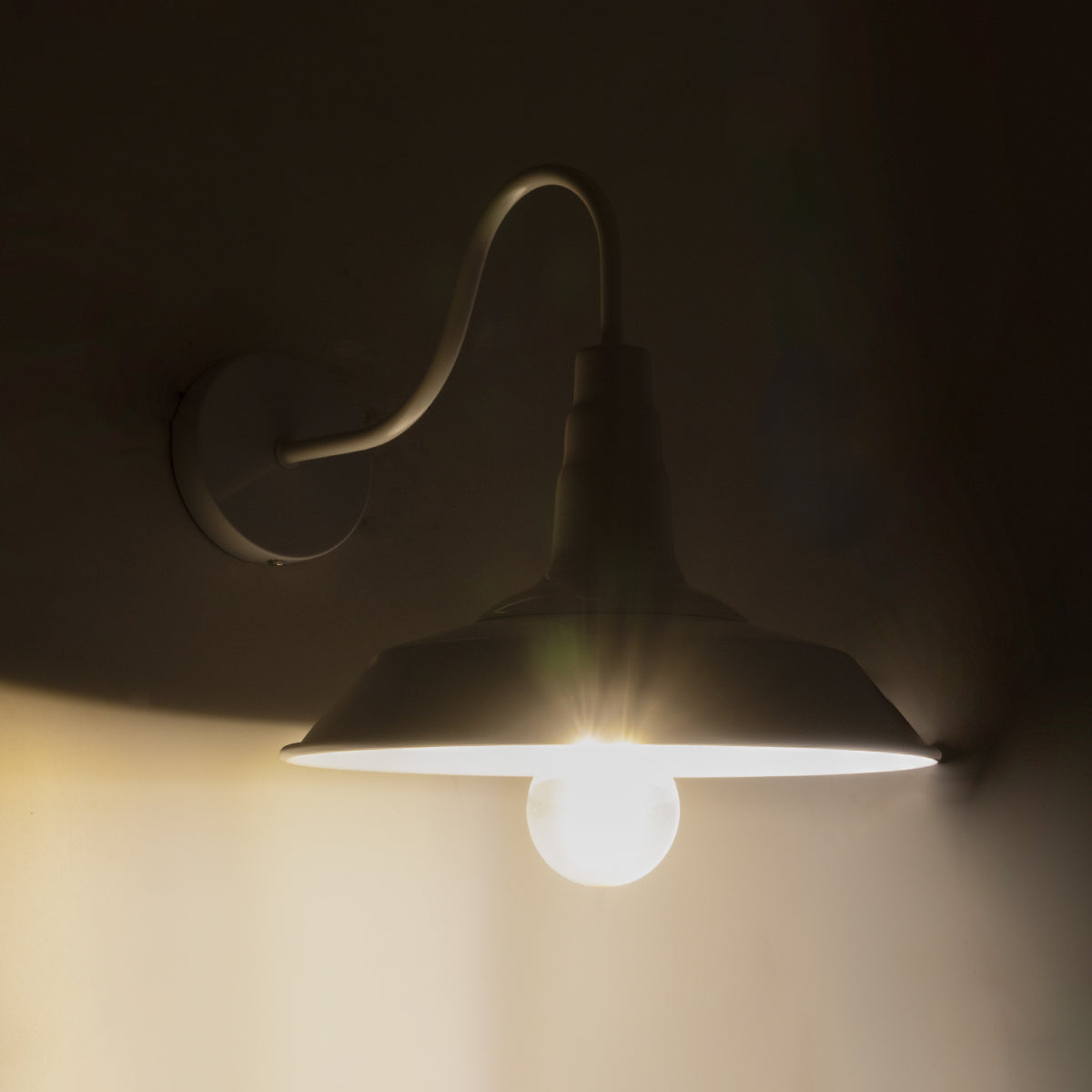 GLOBOSTAR® RAY 01066 Vintage Φωτιστικό Τοίχου - Απλίκα με Ντουί 1 x E27 AC 220-240V IP20 - Λευκό - Μ26 x Π37 x Υ32cm - ledmania.gr