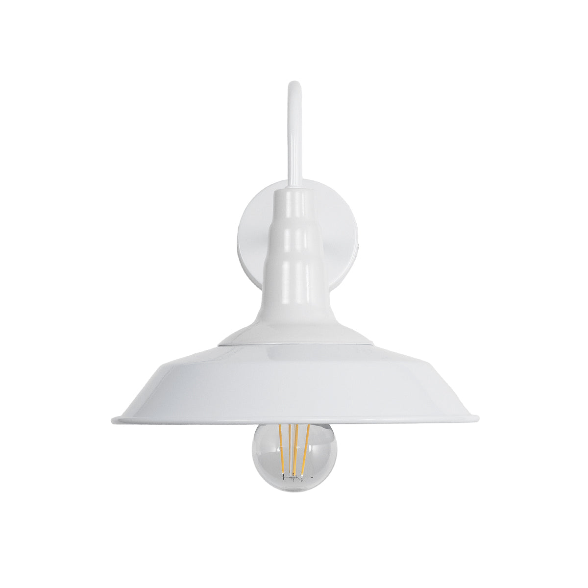 GLOBOSTAR® RAY 01066 Vintage Φωτιστικό Τοίχου - Απλίκα με Ντουί 1 x E27 AC 220-240V IP20 - Λευκό - Μ26 x Π37 x Υ32cm - ledmania.gr