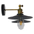 GLOBOSTAR® MINIMALL 01069 Vintage Φωτιστικό Τοίχου - Απλίκα με Ντουί 2 x E27 AC 220-240V IP20 - Μαύρο & Χρυσό - Μ30 x Π60 x Υ18cm - ledmania.gr