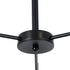 GloboStar® LUNA 01087 Μοντέρνο Φωτιστικό Οροφής Τριφωτο 3 x E27 AC220-240V IP20 - Φ45 x Υ40cm - Μαύρο Μεταλλικό με Λευκό Γυαλί Καμπάνα - ledmania.gr