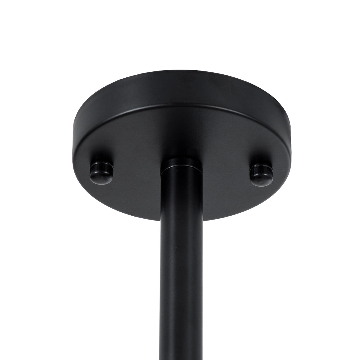 GloboStar® LUNA 01087 Μοντέρνο Φωτιστικό Οροφής Τριφωτο 3 x E27 AC220-240V IP20 - Φ45 x Υ40cm - Μαύρο Μεταλλικό με Λευκό Γυαλί Καμπάνα - ledmania.gr
