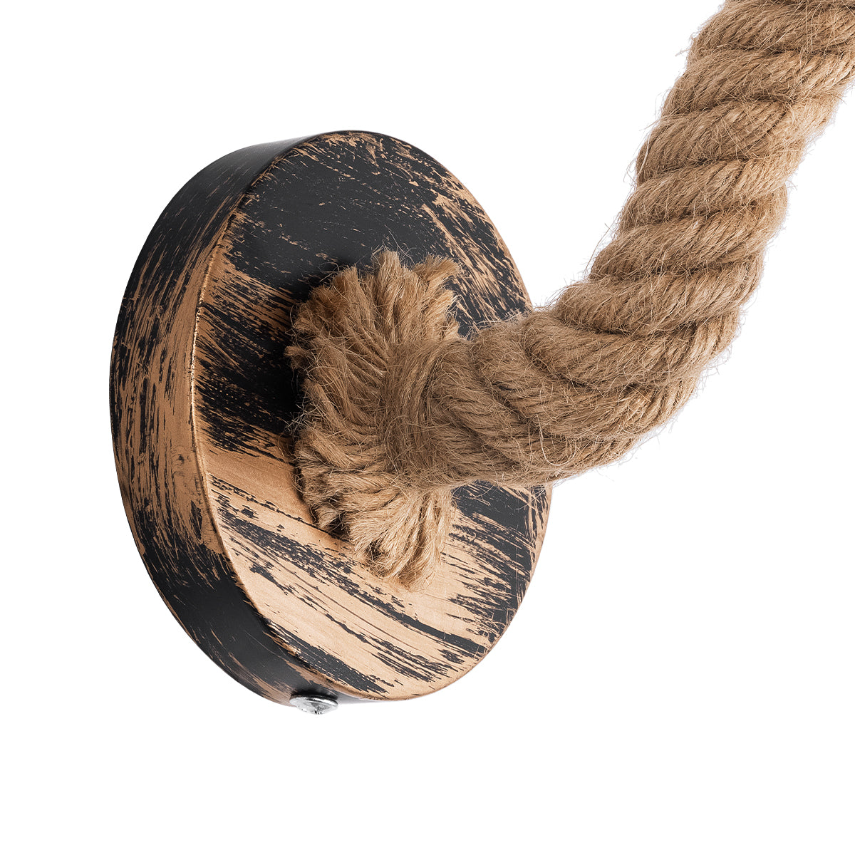 GLOBOSTAR® DAKER 01126 Vintage Φωτιστικό Τοίχου - Απλίκα με Ντουί 1 x E27 AC 220-240V IP20 - Χάλκινο Εφέ Σκουριάς & Μπεζ - Μ10 x Π22 x Υ15cm - ledmania.gr