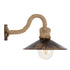 GLOBOSTAR® BRASSO 01132 Vintage Φωτιστικό Τοίχου - Απλίκα με Ντουί 1 x E27 AC 220-240V IP20 - Μπεζ & Χάλκινο Εφέ Σκουριάς - Μ38 x Π26.7 x Υ22cm - ledmania.gr