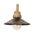 GLOBOSTAR® BRASSO 01132 Vintage Φωτιστικό Τοίχου - Απλίκα με Ντουί 1 x E27 AC 220-240V IP20 - Μπεζ & Χάλκινο Εφέ Σκουριάς - Μ38 x Π26.7 x Υ22cm - ledmania.gr