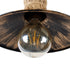 GLOBOSTAR® BRASSO 01132 Vintage Φωτιστικό Τοίχου - Απλίκα με Ντουί 1 x E27 AC 220-240V IP20 - Μπεζ & Χάλκινο Εφέ Σκουριάς - Μ38 x Π26.7 x Υ22cm - ledmania.gr