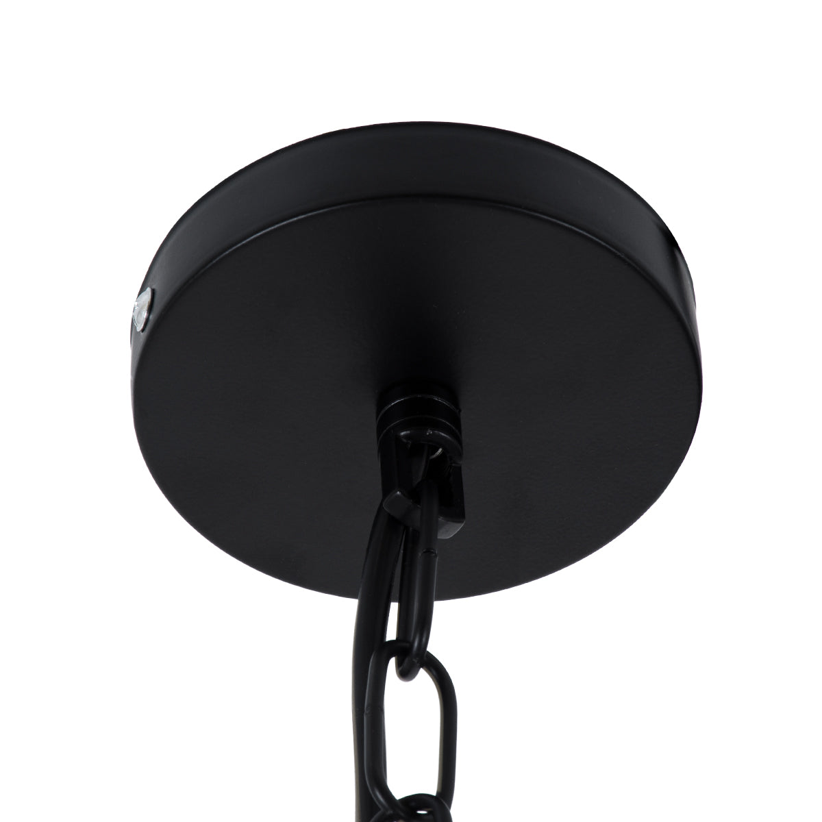 GLOBOSTAR® VITRUVIAN 01141 Boho Κρεμαστό Φωτιστικό Οροφής με Ντουί 4 x E14 AC 220-240V IP20 - Μαύρο & Μπεζ - Μ53 x Π53 x Υ53cm - ledmania.gr