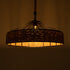 GloboStar® POLI 01147 Vintage Κρεμαστό Φωτιστικό Καμπάνα Μονόφωτο 1 x E27 IP20 Μαύρο Μέταλλο με Μπεζ Σχοινί Μ40 x Π40 x Υ32cm - ledmania.gr