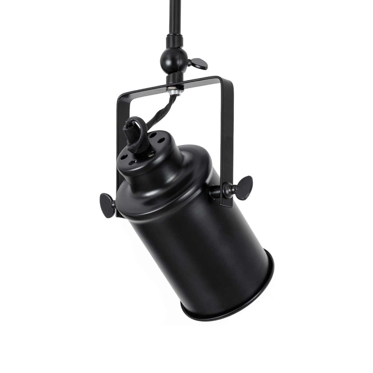 GLOBOSTAR® HOLLYWOOD 01154 Vintage Φωτιστικό Οροφής με Ντουί 2 x E27 AC 220-240V IP20 - Μαύρο - Μ45 x Π15 x Υ40cm - ledmania.gr