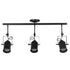 GLOBOSTAR® HOLLYWOOD 01155 Vintage Φωτιστικό Οροφής με Ντουί 3 x E27 AC 220-240V IP20 - Μαύρο - Μ13 x Π78 x Υ38cm - ledmania.gr