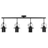 GLOBOSTAR® HOLLYWOOD 01156 Vintage Φωτιστικό Οροφής με Ντουί 4 x E27 AC 220-240V IP20 - Μαύρο - Μ13 x Π110 x Υ38cm - ledmania.gr