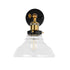GLOBOSTAR® BINGLEY 01159 Vintage Φωτιστικό Τοίχου - Απλίκα με Ντουί 1 x E27 AC 220-240V IP20 - Διάφανο & Χρυσό - Μ19 x Π30 x Υ24cm - ledmania.gr