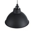 GloboStar® LOUVE 01176 Vintage Κρεμαστό Φωτιστικό Καμπάνα Μονόφωτο 1 x E27 IP20 Μαύρο & Ασημί Μέταλλο - Μ40 x Π40 x Y30cm - ledmania.gr