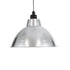 GloboStar® LOUVE 01178 Vintage Κρεμαστό Φωτιστικό Καμπάνα Μονόφωτο 1 x E27 IP20 Ασημί & Μαύρο Μέταλλο - Μ40 x Π40 x Y30cm - ledmania.gr