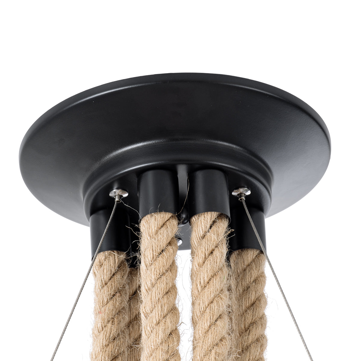 GLOBOSTAR® HELLET 01193 Vintage Κρεμαστό Φωτιστικό Οροφής με Ντουί 6 x E27 AC 220-240V IP20 - Μαύρο & Πράσινο - Μ72 x Π72 x Υ80cm - ledmania.gr