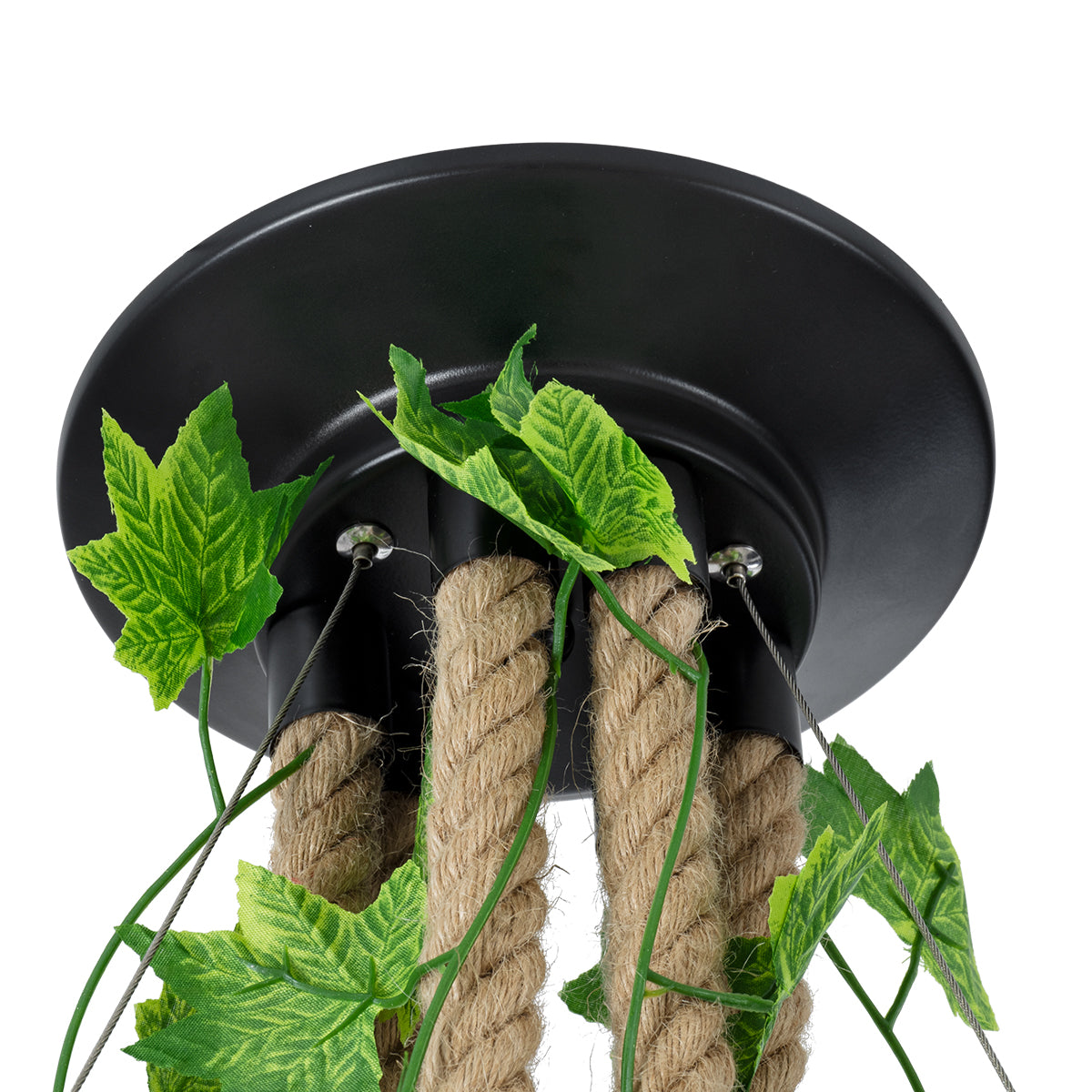 GLOBOSTAR® HELLET 01193 Vintage Κρεμαστό Φωτιστικό Οροφής με Ντουί 6 x E27 AC 220-240V IP20 - Μαύρο & Πράσινο - Μ72 x Π72 x Υ80cm - ledmania.gr