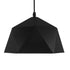 GloboStar® HEXAGON 01194 Μοντέρνο Κρεμαστό Φωτιστικό Οροφής Μονόφωτο Μαύρο - Χρυσό Μεταλλικό Καμπάνα Φ25 x Υ15cm - ledmania.gr