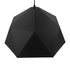 GloboStar® HEXAGON 01195 Μοντέρνο Κρεμαστό Φωτιστικό Καμπάνα Μονόφωτο 1 x E27 IP20 Μαύρο & Χρυσό Μέταλλο - Μ46 x Π46 x Υ25cm - ledmania.gr