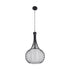 GLOBOSTAR® LILY 01198 Μοντέρνο Κρεμαστό Φωτιστικό Οροφής με Ντουί 1 x E27 AC 220-240V IP20 - Μαύρο & Λευκό - Μ30 x Π30 x Υ50cm - ledmania.gr
