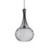 GLOBOSTAR® LILY 01198 Μοντέρνο Κρεμαστό Φωτιστικό Οροφής με Ντουί 1 x E27 AC 220-240V IP20 - Μαύρο & Λευκό - Μ30 x Π30 x Υ50cm - ledmania.gr