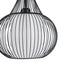 GLOBOSTAR® LILY 01198 Μοντέρνο Κρεμαστό Φωτιστικό Οροφής με Ντουί 1 x E27 AC 220-240V IP20 - Μαύρο & Λευκό - Μ30 x Π30 x Υ50cm - ledmania.gr