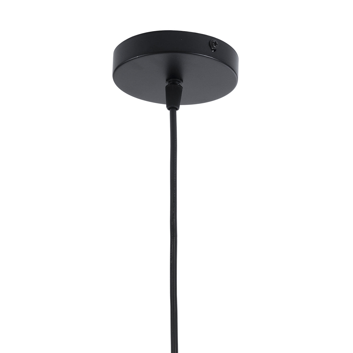 GLOBOSTAR® LILY 01199 Μοντέρνο Κρεμαστό Φωτιστικό Οροφής με Ντουί 1 x E27 AC 220-240V IP20 - Μαύρο & Λευκό - Μ31 x Π31 x Υ42cm - ledmania.gr