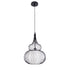 GLOBOSTAR® LILY 01199 Μοντέρνο Κρεμαστό Φωτιστικό Οροφής με Ντουί 1 x E27 AC 220-240V IP20 - Μαύρο & Λευκό - Μ31 x Π31 x Υ42cm - ledmania.gr