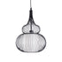 GLOBOSTAR® LILY 01199 Μοντέρνο Κρεμαστό Φωτιστικό Οροφής με Ντουί 1 x E27 AC 220-240V IP20 - Μαύρο & Λευκό - Μ31 x Π31 x Υ42cm - ledmania.gr