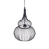 GLOBOSTAR® LILY 01199 Μοντέρνο Κρεμαστό Φωτιστικό Οροφής με Ντουί 1 x E27 AC 220-240V IP20 - Μαύρο & Λευκό - Μ31 x Π31 x Υ42cm - ledmania.gr