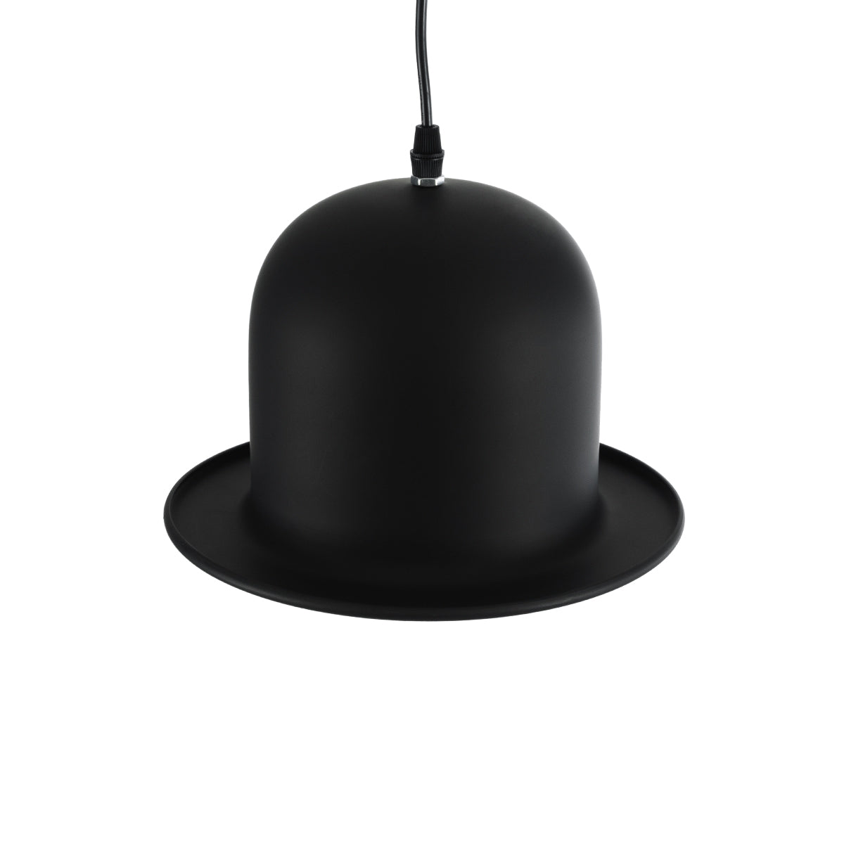 GloboStar® CHARLO 01214 Vintage Κρεμαστό Φωτιστικό Καμπάνα Μονόφωτο 1 x E27 IP20 Μαύρο & Χρυσό Μέταλλο - Μ26 x Π26 x Υ16cm - ledmania.gr