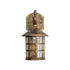 GloboStar® PHAROS 01228 Vintage Επιτοίχιο Φωτιστικό Απλίκα Μονόφωτο 1 x E27 IP20 Mπρούτζινο Μέταλλο με Μελί Γυαλί - Μ17 x Π19 x Υ29cm - ledmania.gr