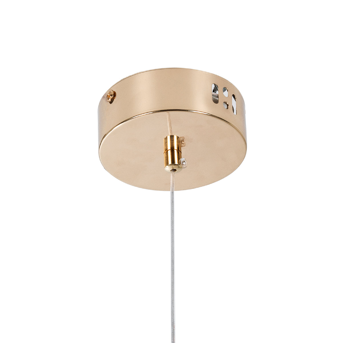 GloboStar® JADORE 01232 Μοντέρνο Κρεμαστό Φωτιστικό Ανάρτηση LED AC 220-240V IP20 Θερμό Λευκό 3000K Χάλκινο Μέταλλο με Διάφανο Γυαλί Μ8 x Π8 x Υ26cm - 2 Χρόνια Εγγύηση - ledmania.gr