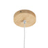 GloboStar® CALISTA 01252 Μοντέρνο Κρεμαστό Φωτιστικό Οροφής LED AC220-240V IP20 - Μ4 x Π3 x Υ33cm - Μπεζ Ξύλινο - Θερμό Λευκό 3000K - 5 Χρόνια Εγγύηση - ledmania.gr