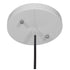 GloboStar® VALLETE 01256 Μοντέρνο Κρεμαστό Φωτιστικό Καμπάνα Μονόφωτο 1 x E27 IP20 Λευκό Μέταλλο με Μπεζ Ξύλο - Μ45 x Π45 x Υ27cm - ledmania.gr