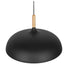 GloboStar® VALLETE BLACK 01258 Μοντέρνο Κρεμαστό Φωτιστικό Οροφής Μονόφωτο 1 x E27 Μαύρο Μεταλλικό Καμπάνα Φ45 x Y27cm - ledmania.gr