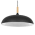 GloboStar® VALLETE BLACK 01258 Μοντέρνο Κρεμαστό Φωτιστικό Οροφής Μονόφωτο 1 x E27 Μαύρο Μεταλλικό Καμπάνα Φ45 x Y27cm - ledmania.gr
