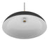 GloboStar® VALLETE BLACK 01258 Μοντέρνο Κρεμαστό Φωτιστικό Οροφής Μονόφωτο 1 x E27 Μαύρο Μεταλλικό Καμπάνα Φ45 x Y27cm - ledmania.gr
