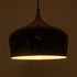 GloboStar® VILI BLACK 01261 Μοντέρνο Κρεμαστό Φωτιστικό Οροφής Μονόφωτο 1 x E27 Μαύρο Μεταλλικό Καμπάνα Φ35 x Y27cm - ledmania.gr