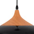 GloboStar® VILI BLACK 01261 Μοντέρνο Κρεμαστό Φωτιστικό Οροφής Μονόφωτο 1 x E27 Μαύρο Μεταλλικό Καμπάνα Φ35 x Y27cm - ledmania.gr